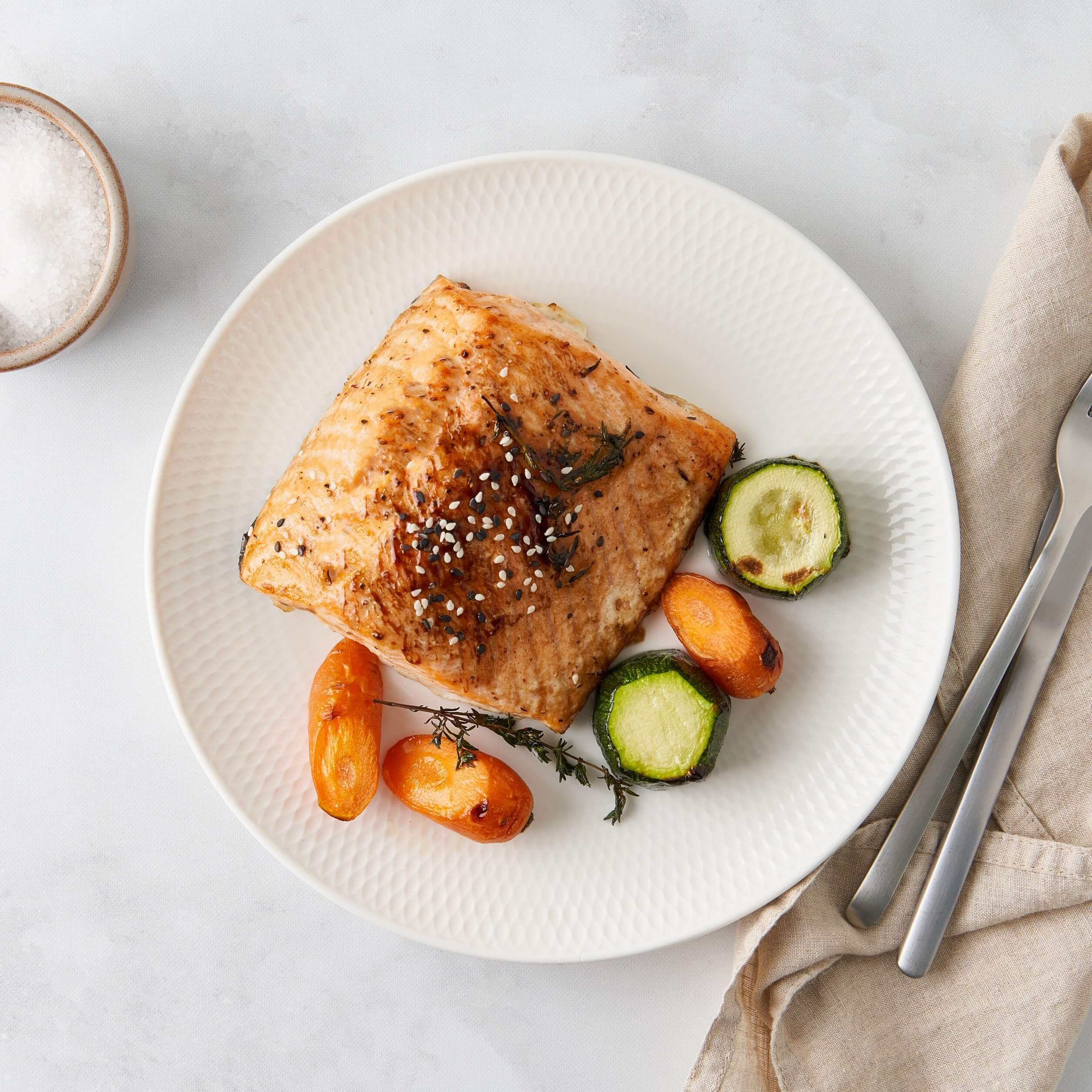 salmon cooked in merrychef oven