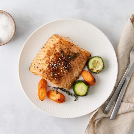 salmon cooked in merrychef oven